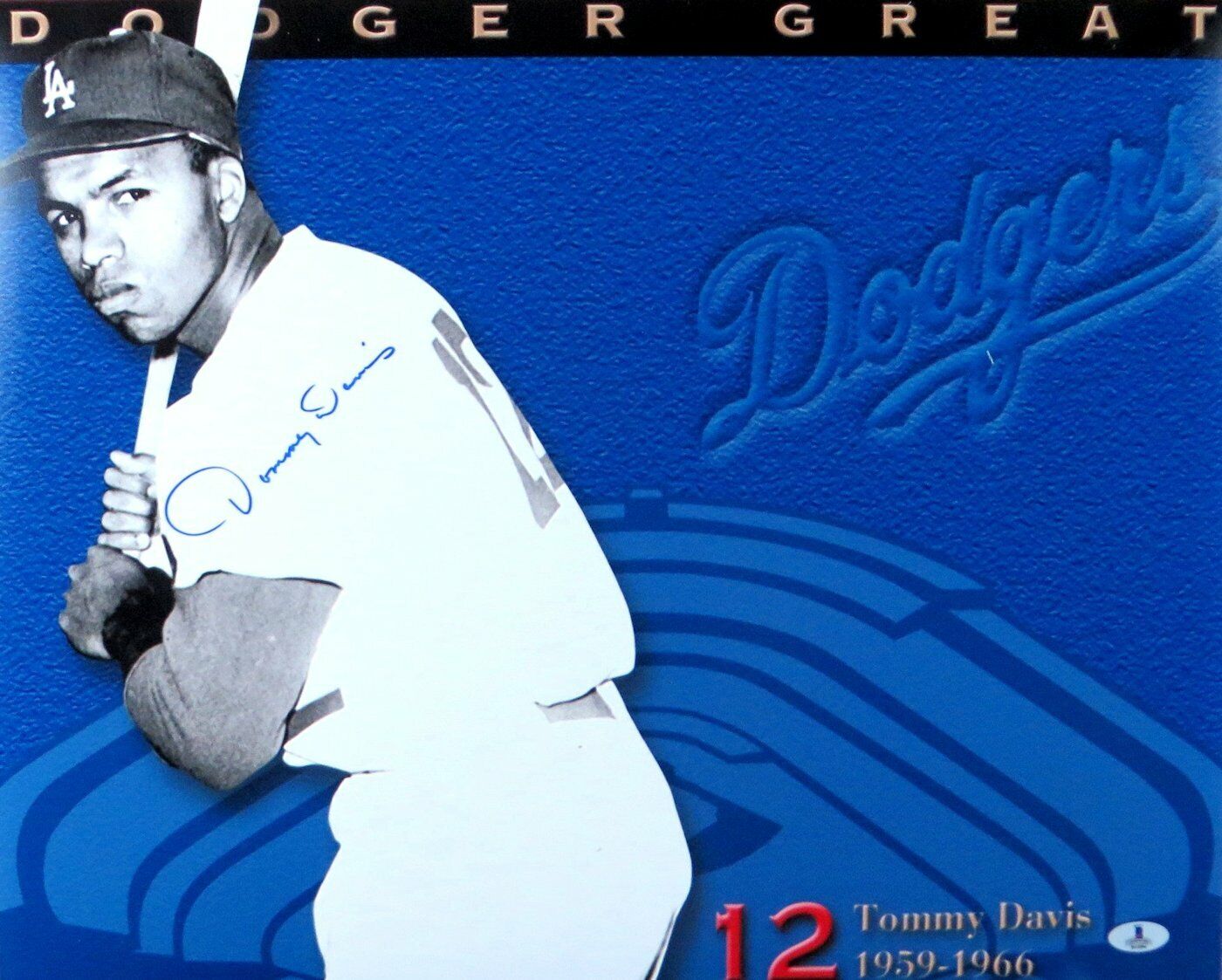 Tommy Davis Signed Autographed 16X20 Photo Poster painting LA Dodger Great 1959-1966 Beckett