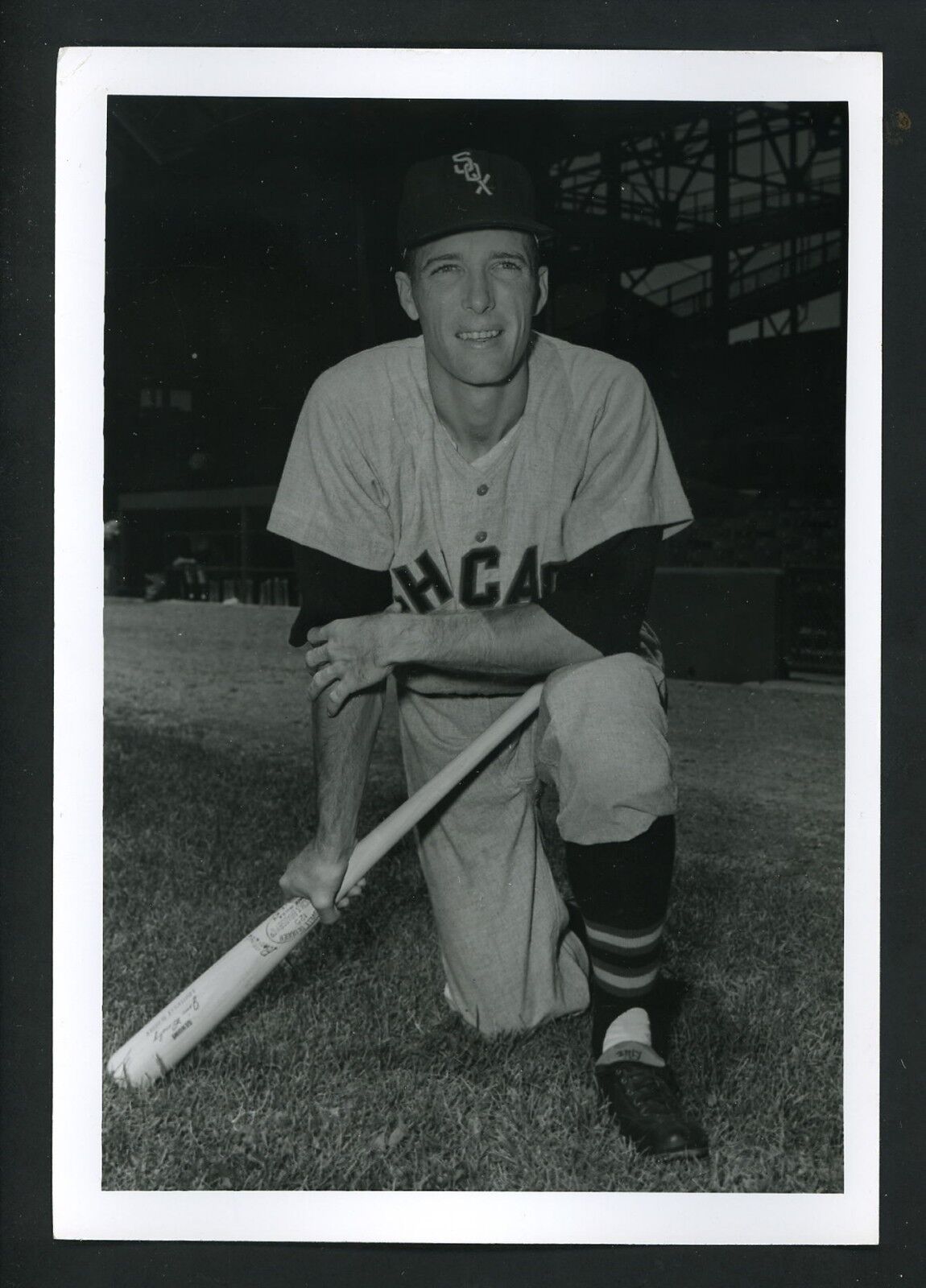 Jim Busby circa 1950's Press Wire Photo Poster painting by Don Wingfield Chicago White Sox