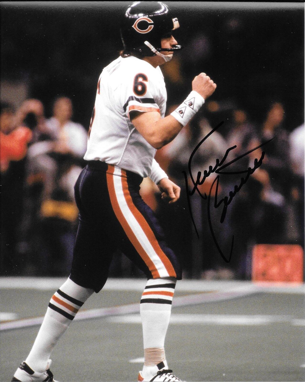 GEORGIA BULLDOGS KEVIN BUTLER HAND SIGNED CHICAGO BEARS 8X10 Photo Poster painting W/COA