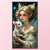 >SALE<Full Embroidery Eco-cotton Thread 11CT Printed Elf Girl Cross Stitch Kit 40x75cm