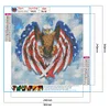 Diamond Painting-DIY Full Round Drill American Flag Eagle