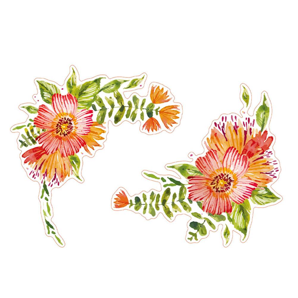 

Flowers Refrigerator PVC Art Wall Stickers Kicthen Bath Stool Decal (Y1544, 501 Original