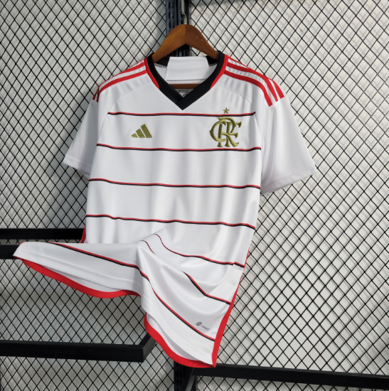 23/24 Flamengo Away White Thai version football shirt