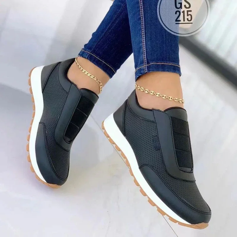 Qengg Spring Shoes Non-slip Soft-soled Running Shoes Sports Shoes Comfortable Women's Vulcanized Shoes Chaussure Femme