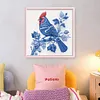 Blue And White Porcelain-Cardinal-14CT Stamped Cross Stitch 40*40cm/15.75*15.75in tapestrymarket