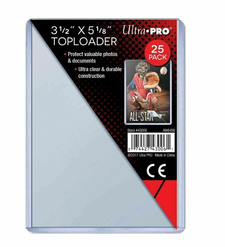 3.5x5 Ultra Pro card Photo Poster painting postcard topload plastic display holders (pack of 25)