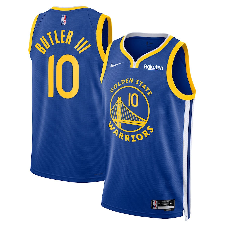 Unisex Jimmy Butler III Royal Golden State Warriors Badged Swingman Jersey - Icon Edition mysite