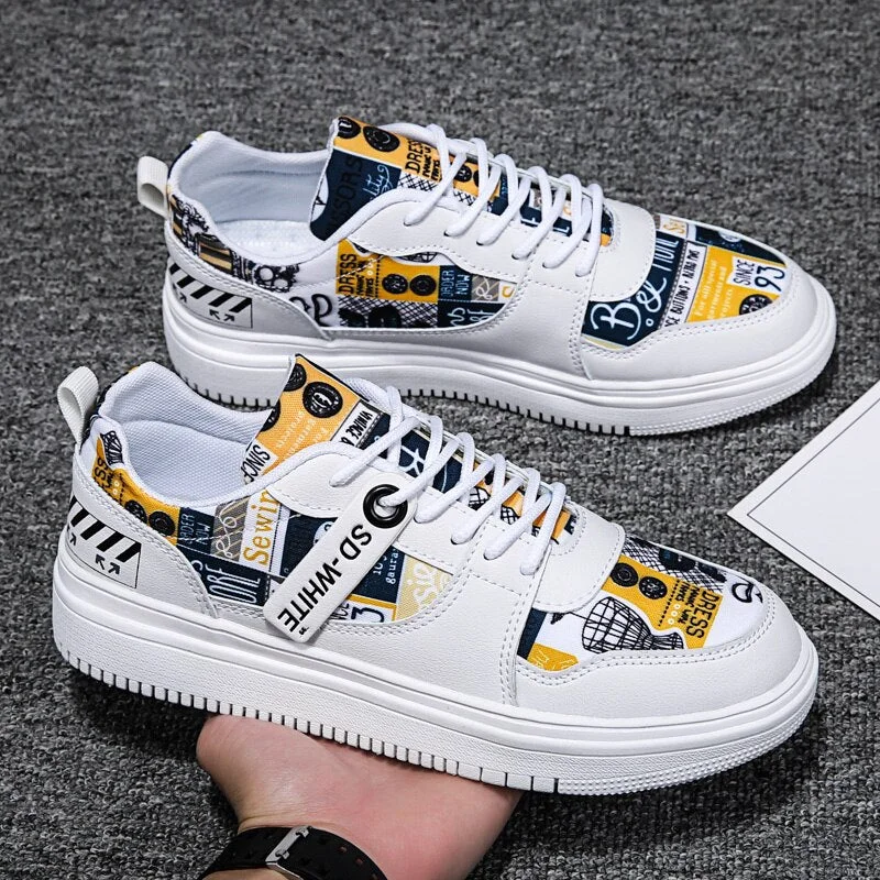 2021 Fashion Mens Sneakers Spring Autumn Male Light White Casual Shoes Breathable Waterproof Outdoor Walking Shoes for Men