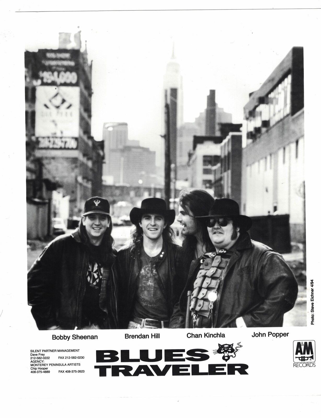 Blues Traveler 1994 A & M Records USED 8 x 10