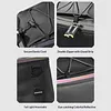 Bike Trunk Bag Bicycle Rear Seat Bag Water Resistant Reflective Cycling Pannier Large Capacity Multi-Functional MTB Tail Bags for Safety Night Cycling Accessories