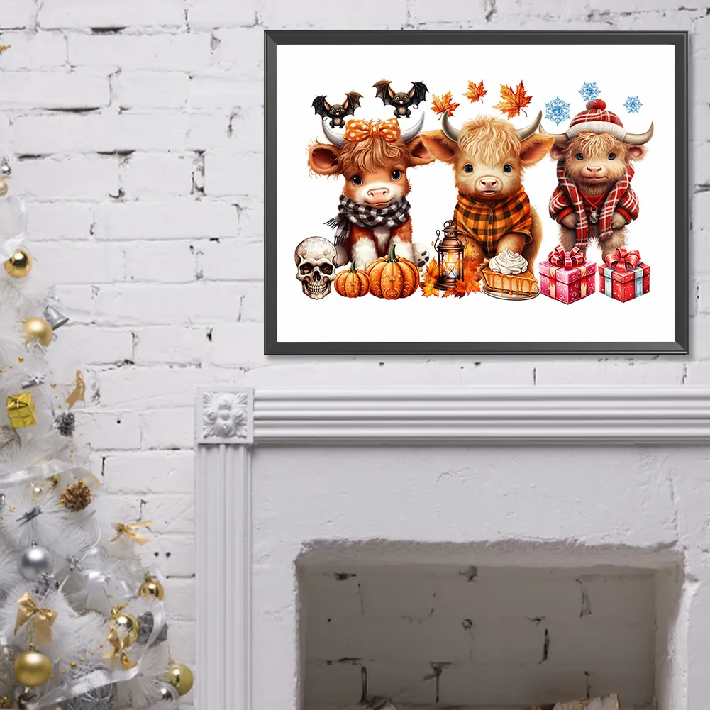 Diamond Painting - Full Round Drill - Halloween Yak(Canvas|40*30cm)