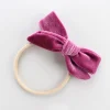 Gentle Velvet Bowknot Hair Head Bands for Babies