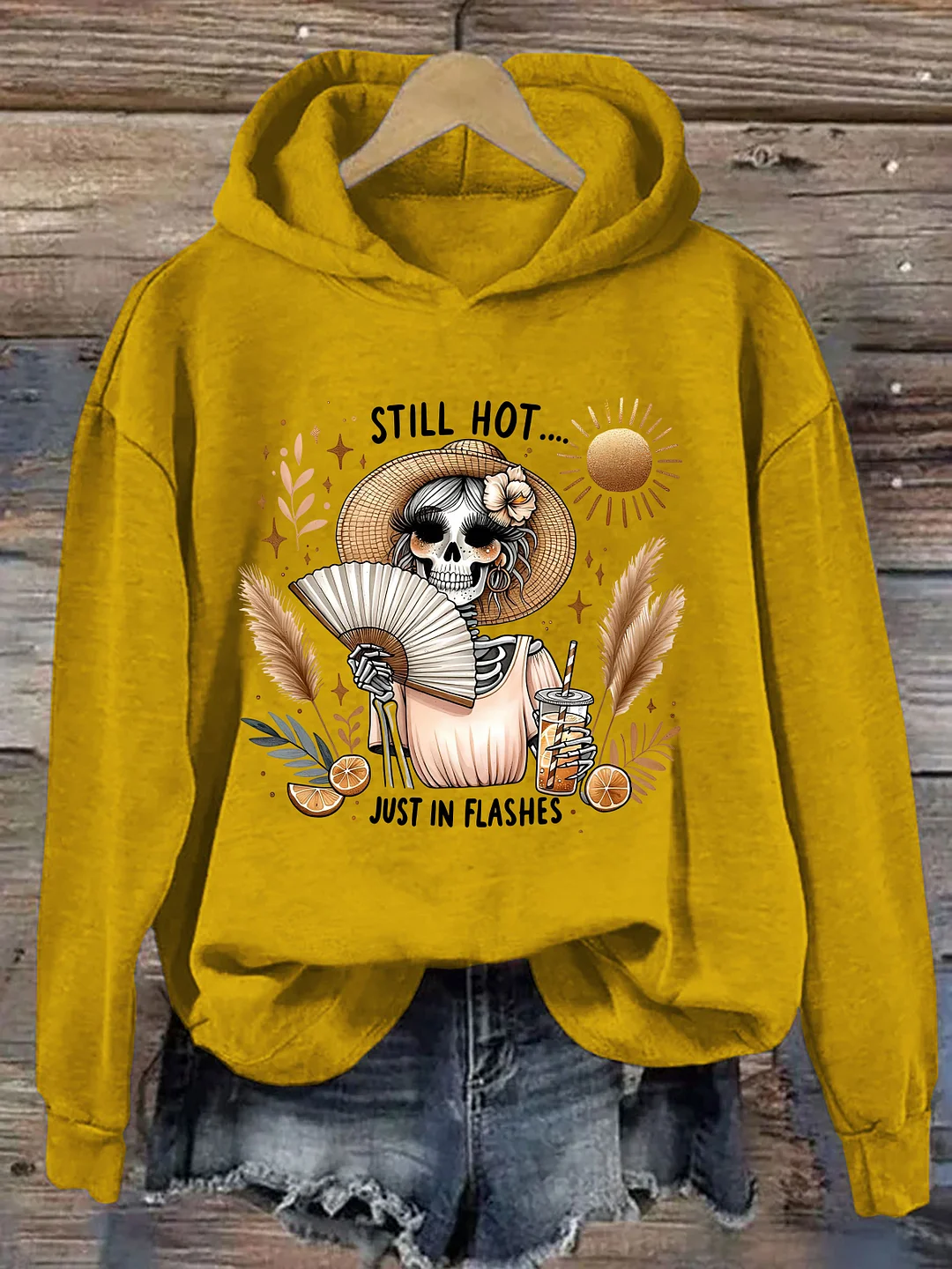 Funny Menopause Skeleton Hoodie