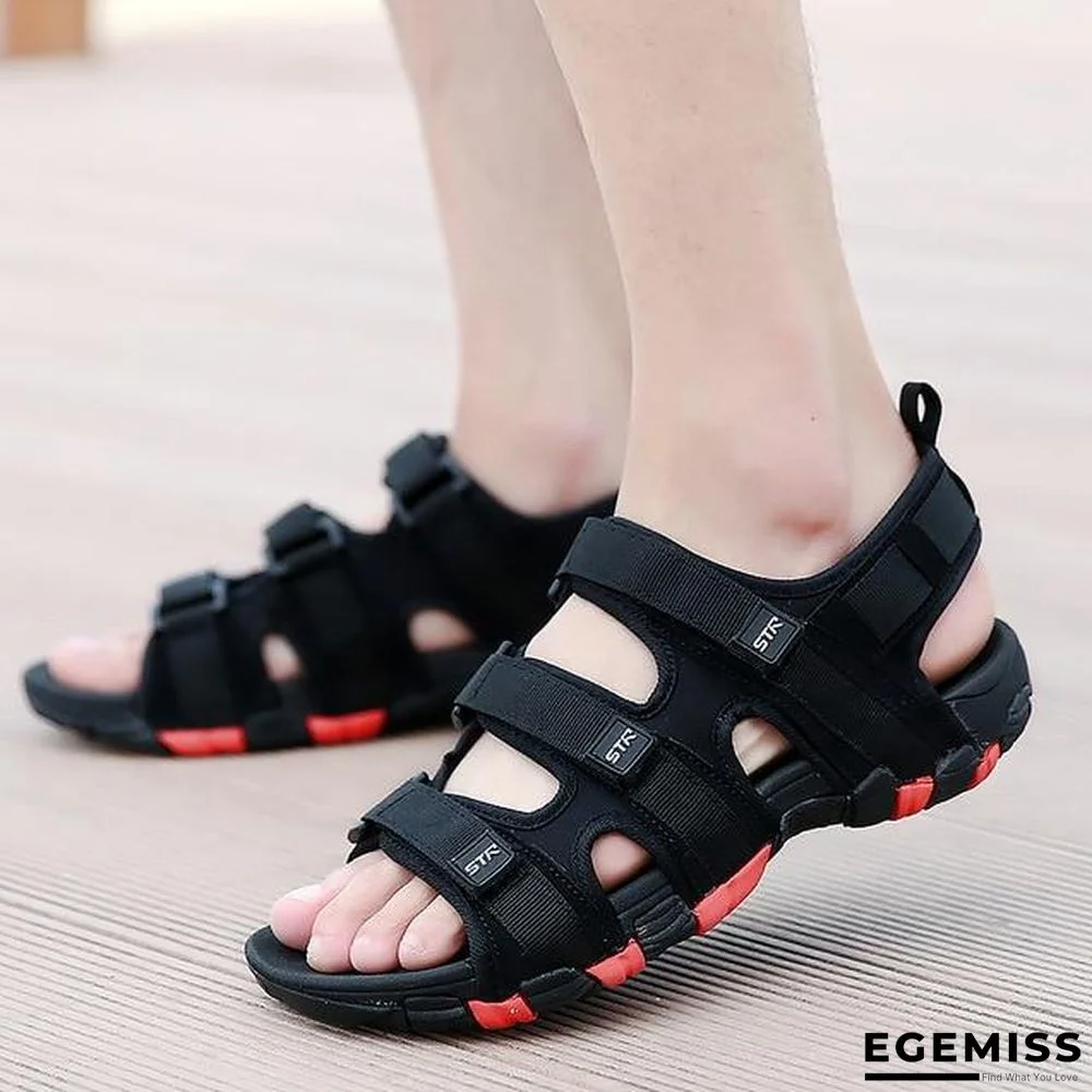 Men Hook&loop Summer Sandal Shoes Waterproof Casual Beach Shoes | EGEMISS