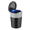 Car Ashtray with Lid Auto Ashtray Double Hole Flip Ashtray for Car Travel Agency