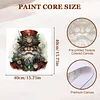 (US Only)Paint By Numbers Kit On Canvas DIY Oil Art Santa Claus Picture Home Decor40x40cm