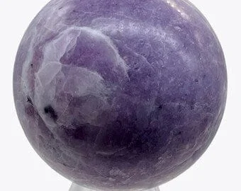pornhint Pornhint Lepidolite 183g Round Collector's Sphere | 1 Sphere | | 1 9/10" | Purple White