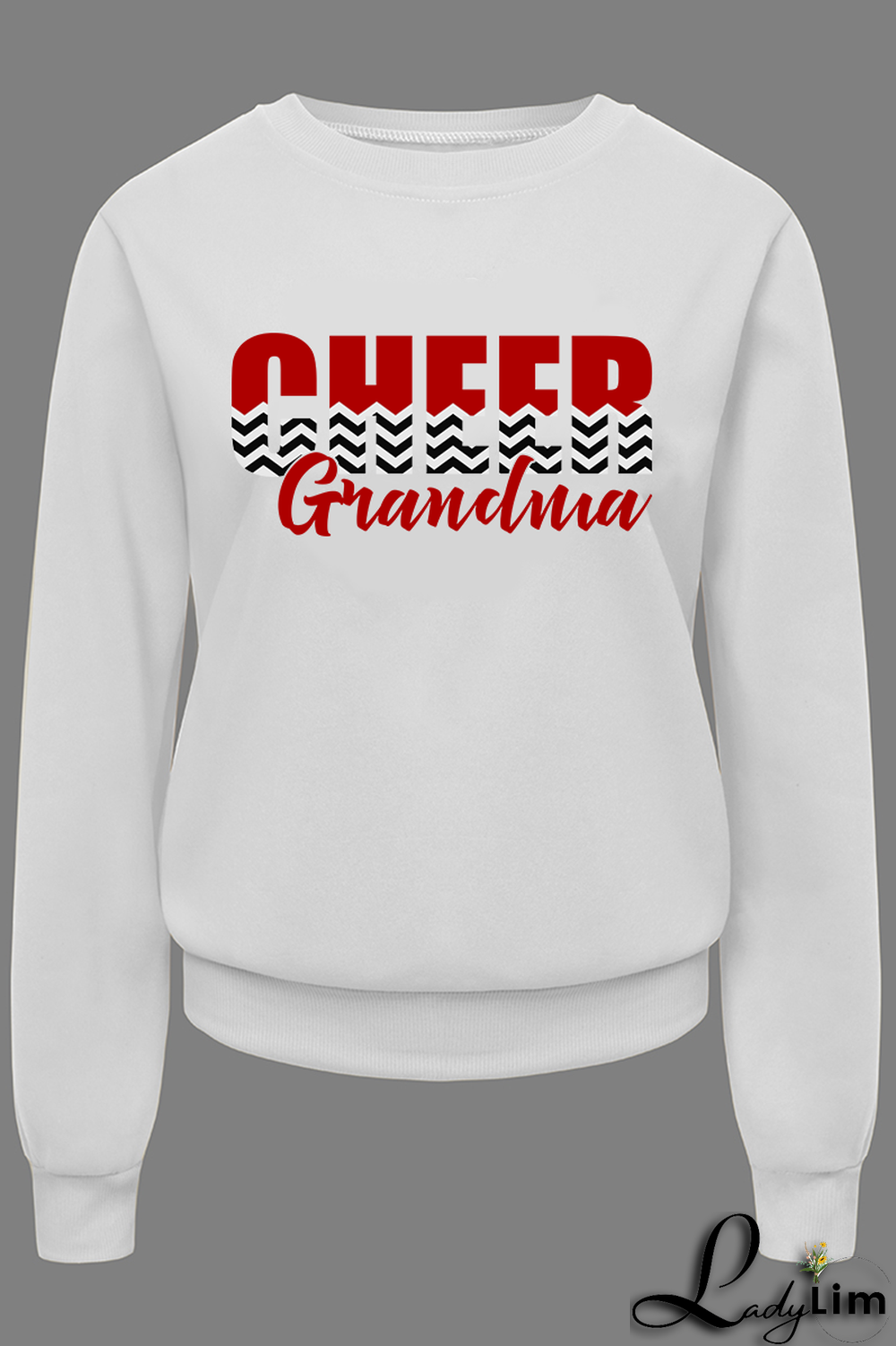 White Fashion Street Print Split Joint Letter O Neck Tops