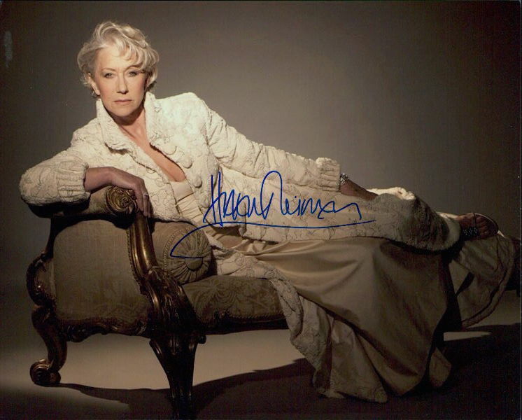 Helen Mirren signed 8x10 Photo Poster painting COA