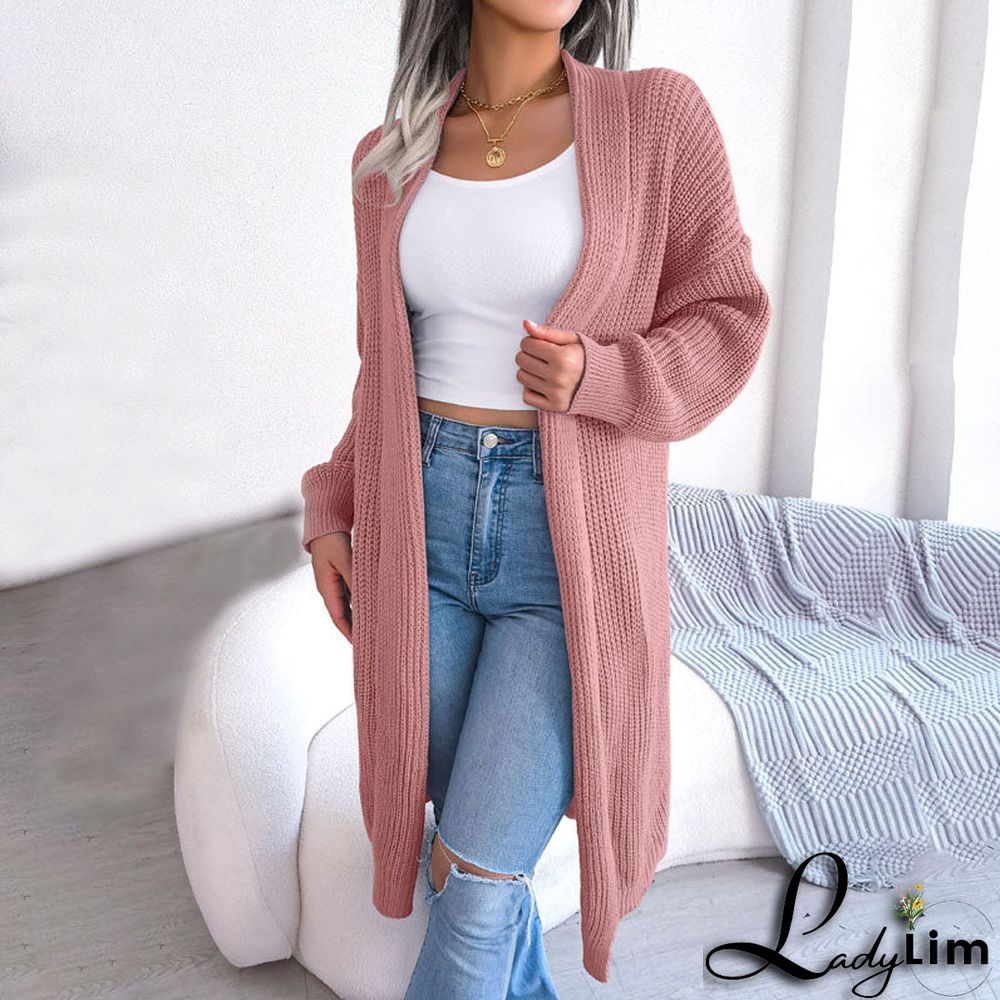 Casual Solid Colour Cardigan