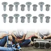 24Pcs NAB Hub Take Up Reel Screw Set 10.5in 1/4in Reel Tape for 3M AMPEX RMGI