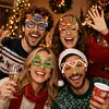 DIY Diamond Painting Christmas Glasses Frame No Lens 4pcs(Christmas Tree)