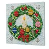 DIY Pre-Framed Xmas Wreath Button Art Canvas Kit