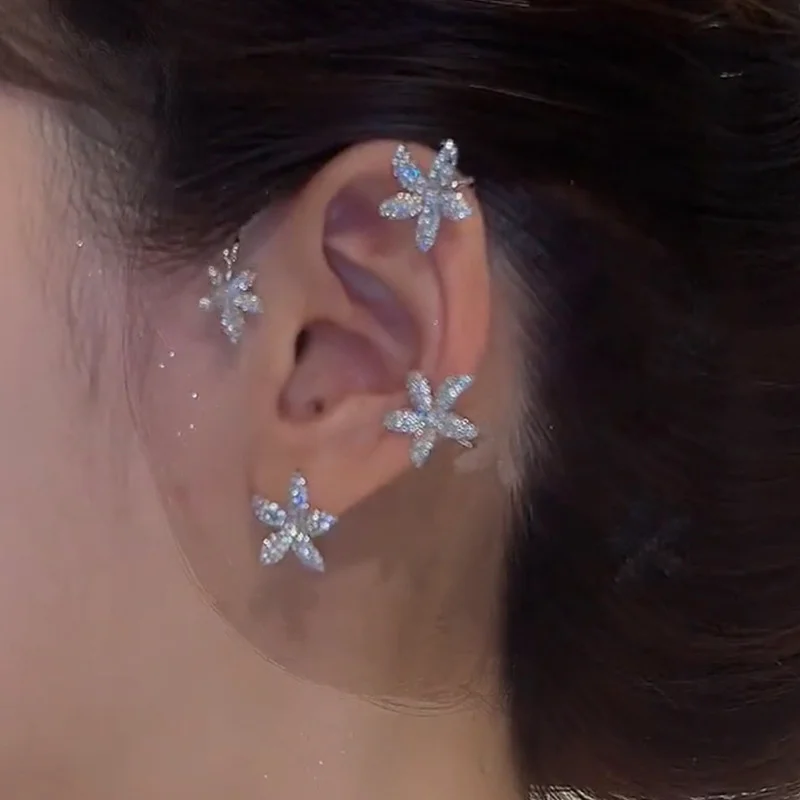 Temperament Shiny Star Ear Cuff