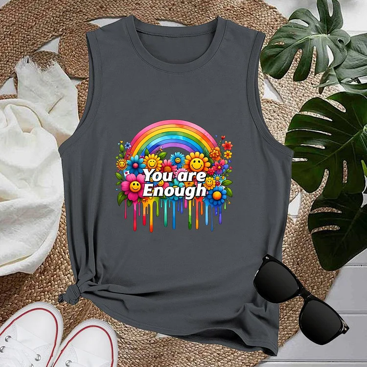 You are enough Loose Vest-CUS10154