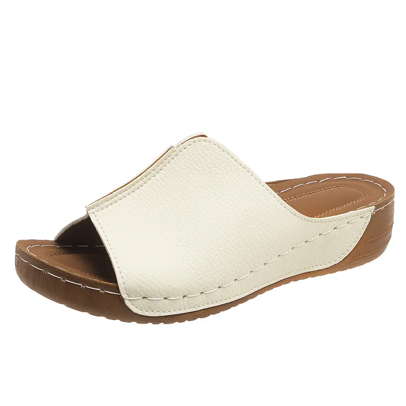 Yyvonne Wear Women's Shoes Comfortable Slope And Slippers Simple Size 2025 New Cool Drag Woman