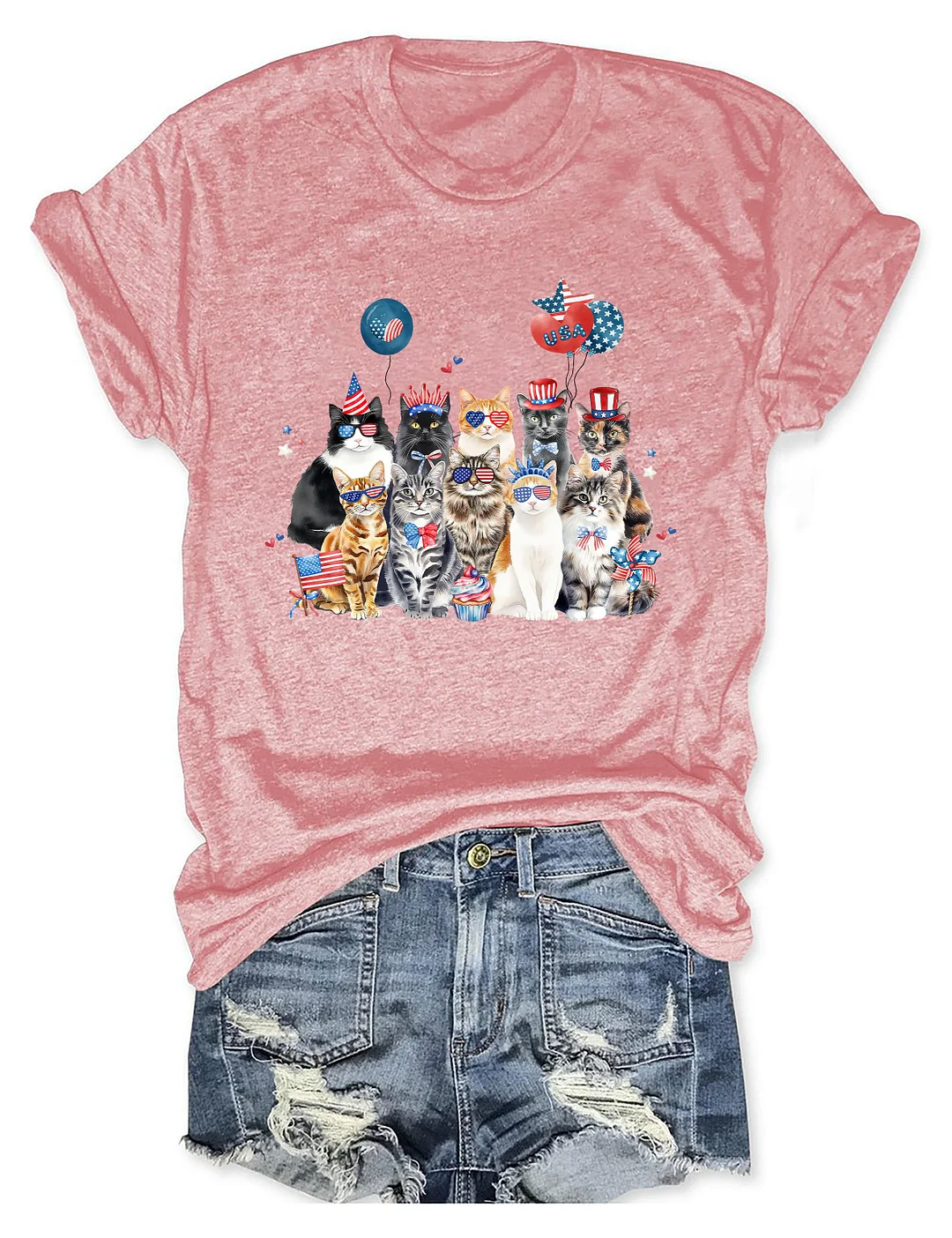 4th Of July Cat T-shirt