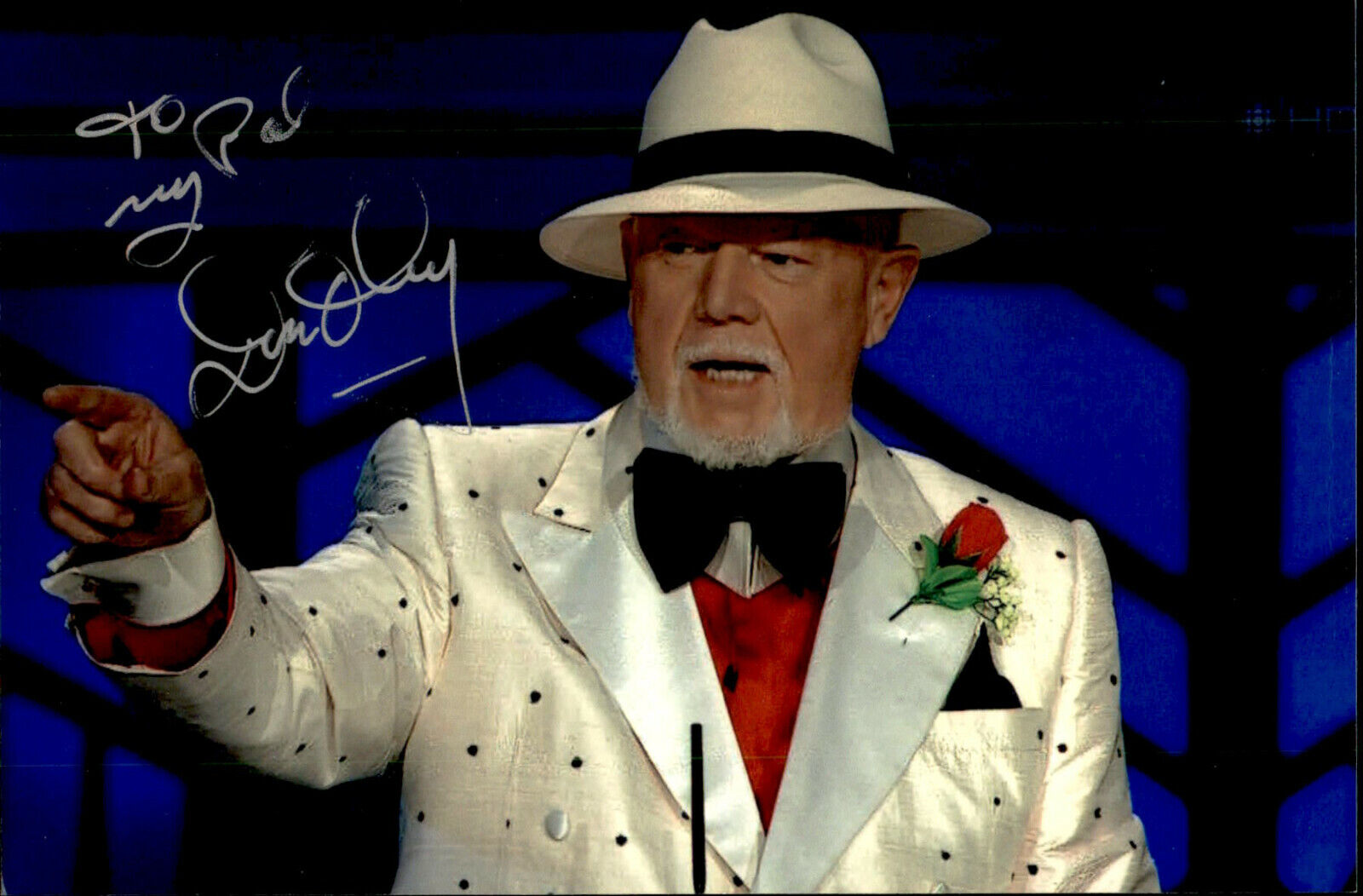 Don Cherry SIGNED 4x6 Photo Poster painting HOCKEY NIGHT IN CANADA COACH'S CORNER