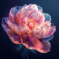 Peony Glow - Diamond Painting