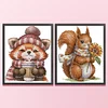 (2pcs) Four Seasons-14CT Stamped Cross Stitch 19*22cm(Bundle Sale)