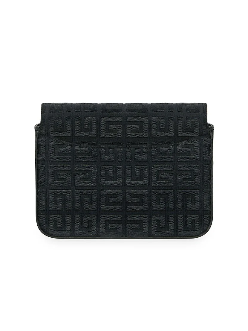 Givenchy Woven Chain Logo Crossbody Bag-Black