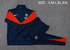 25/26 PSG Royal Blue long zipper  Training Jacket Set