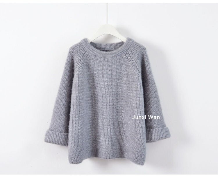 New 2022 Autumn Women Knitted Sweaters Jumpers Candy Color Sweet Chic Short Sweater Casual Solid Pull Femme Roupas femininas