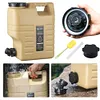 12L Camping Water Jug with Faucet Water Storage Tank for Vehicle Car Camping