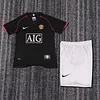Joyfball 2007-2008 Kids Size Retro Manchester United Away Football Shirt 1:1 Thai Quality