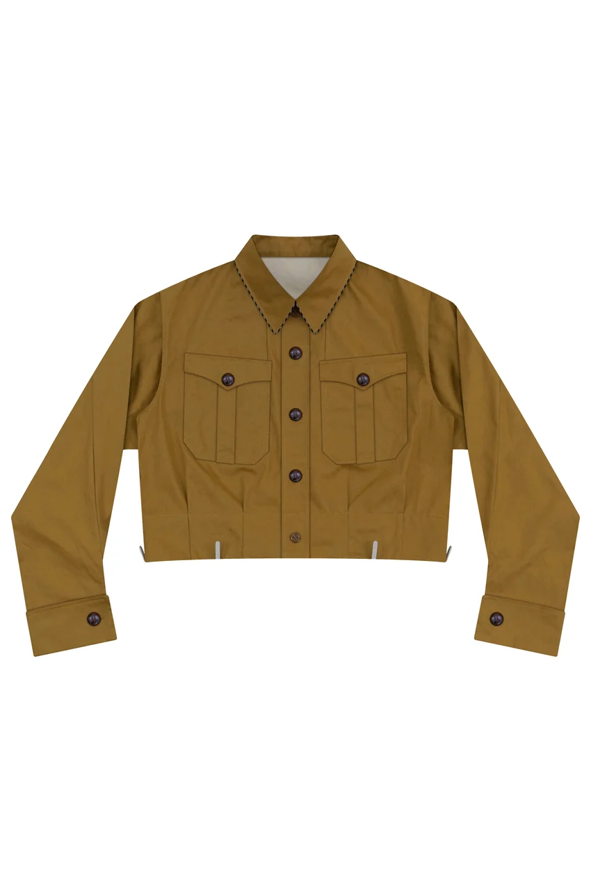   Elite German EM/NCO Brown Service Shirt German-Uniform