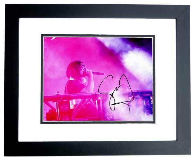 DJ Skrillex - Sonny Moore Signed EDM producer - Singer 11x14 inch Photo Poster painting FRAMED