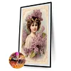 (40*60cm)Flower Beauty - Full Round Drill Diamond Painting