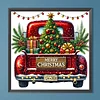 Diamond Painting-DIY Full Round Drill Christmas Car(40*40 CM)