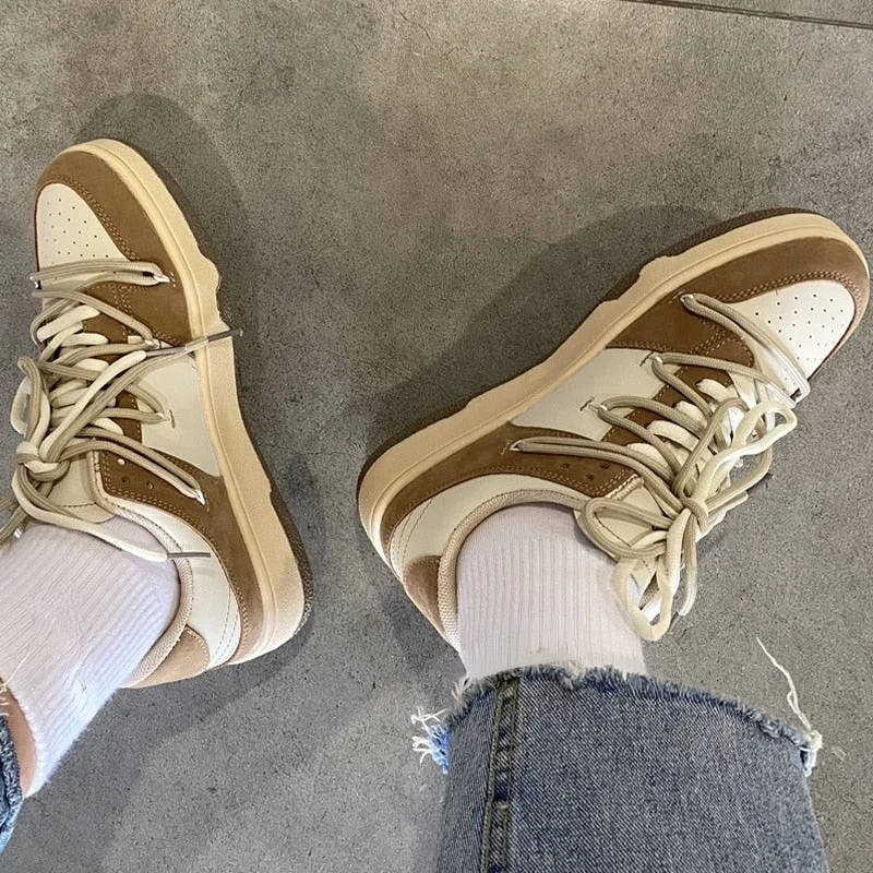 Women Platform Flats Running Sports Shoes 2022 Winter Designer Sneakers New Walking Fashion Boots Cozy Breathable Casual Shoes