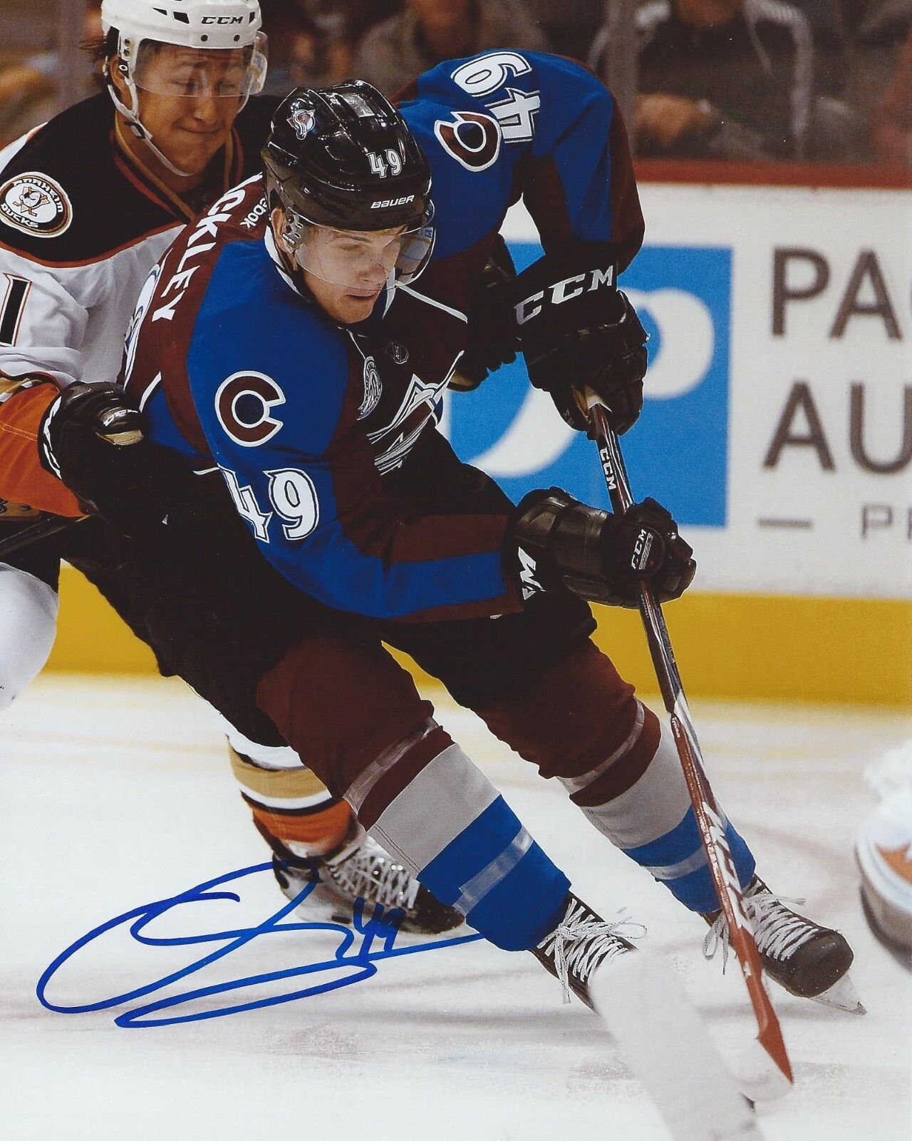 Conner Bleackley Signed 8x10 Photo Poster painting Colorado Avalanche Autographed COA B