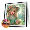 Fille-Partial sp&eacute;cial diamant peinture-30 * 30cm