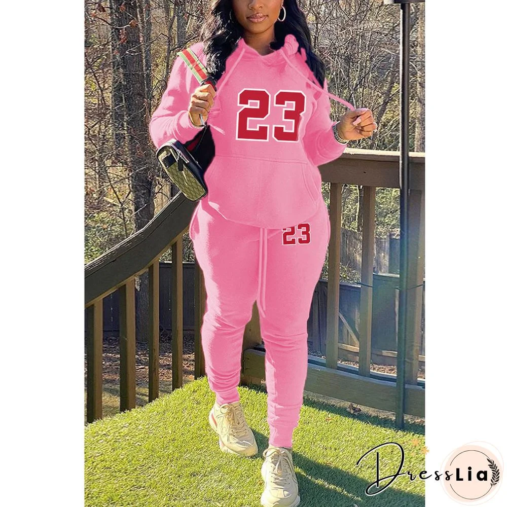 Plus Size Hoodies Sweatpants Two Piece Sets