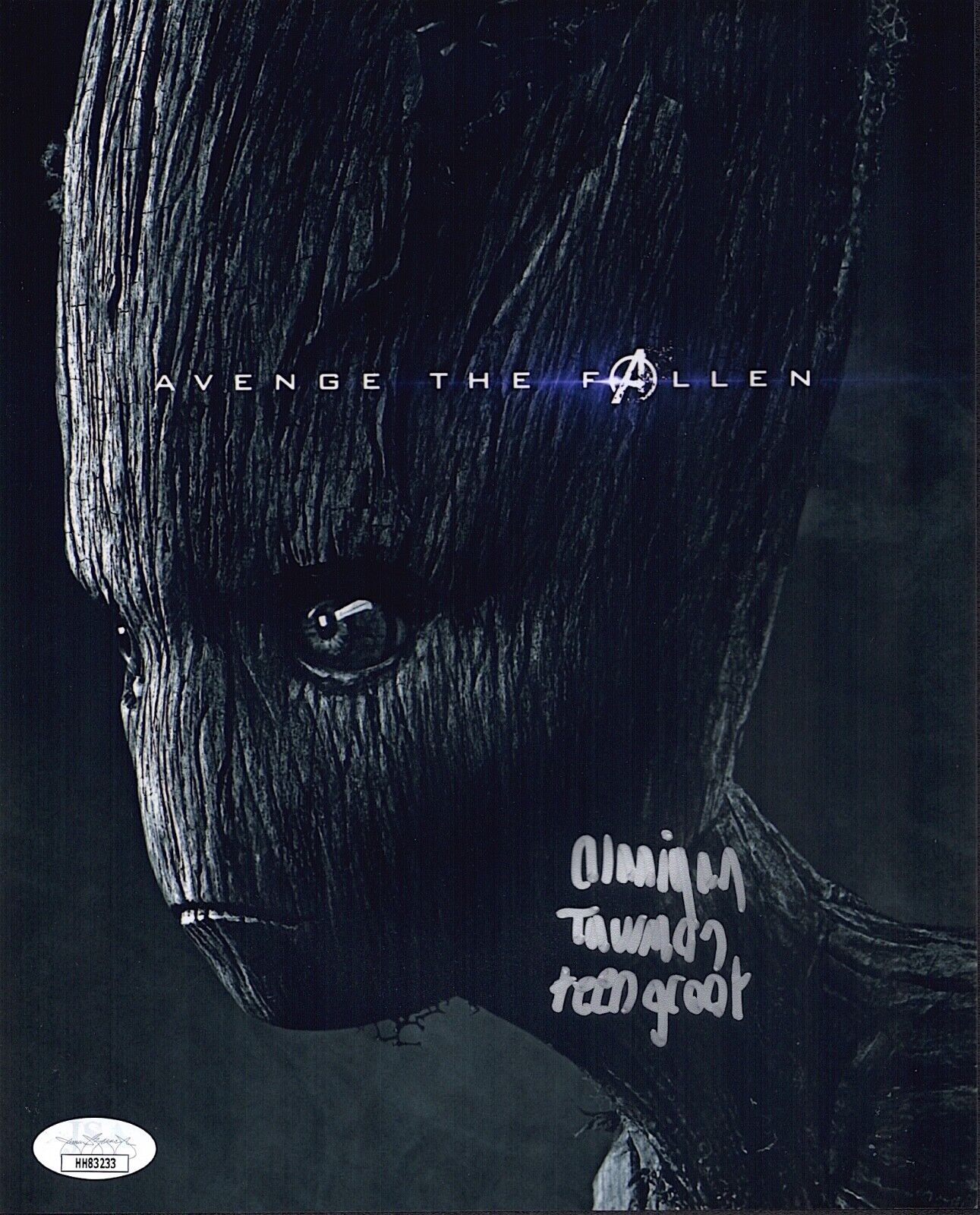 OLANIYAN THURMON Signed 8x10 Photo Poster painting TEEN GROOT Avengers End Game JSA COA Cert