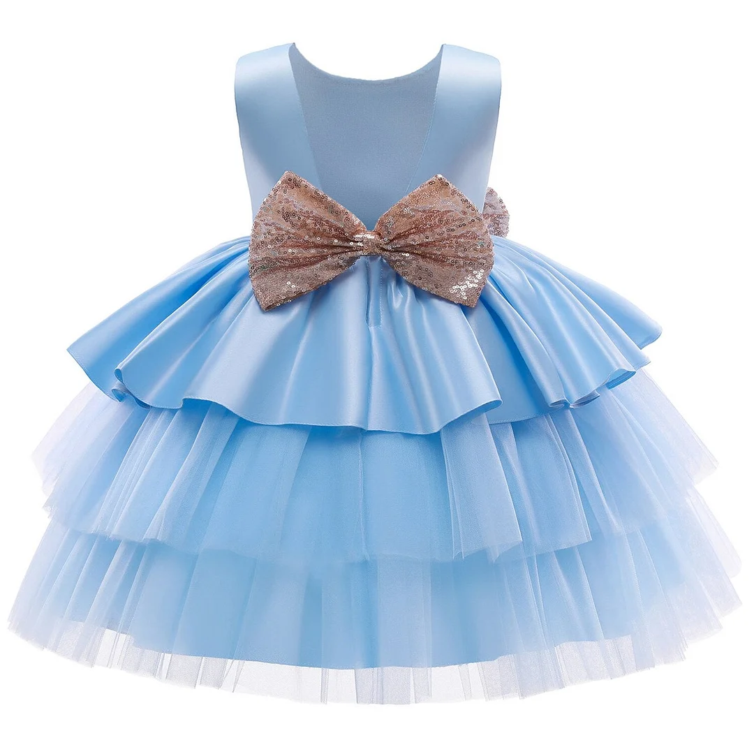 Newborn Baby Girl 1 Year 1st Birthday Party Dress Infant Girls Dresses Ball Gown Princess Tutu Dress Sequin Bow Baby Girl Vestid