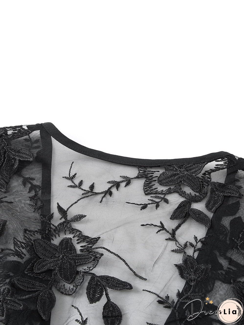 Elegant Pink Floral Lace Kimono Cover-Up